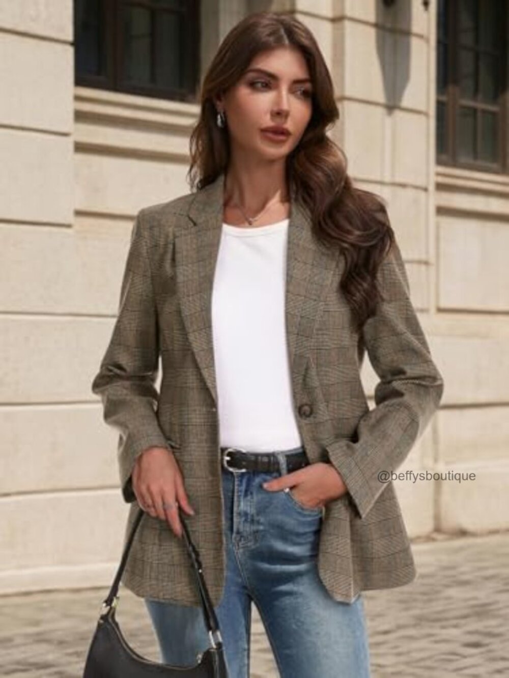 Lightweight Blazer Notched Lapel Dressy Casual Work Office Jacket Pockets - Picture 2 of 7